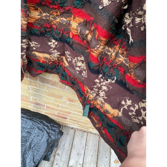 Ralph Lauren Brown Southwestern Sweater Cardigan Native Coat Aztec Camping Ranch - Picture 5 of 9